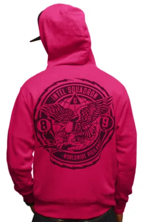 Intel Squad Magenta Zip Up Sweatshirt