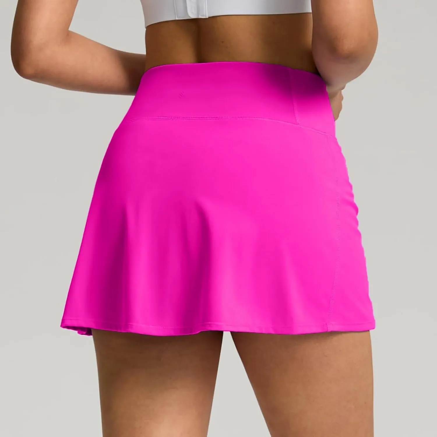JiXiang Mini Skirt with Shorts High Waisted Tennis Skirts for Women with Pockets Golf High Waisted Inner Athletic Skorts