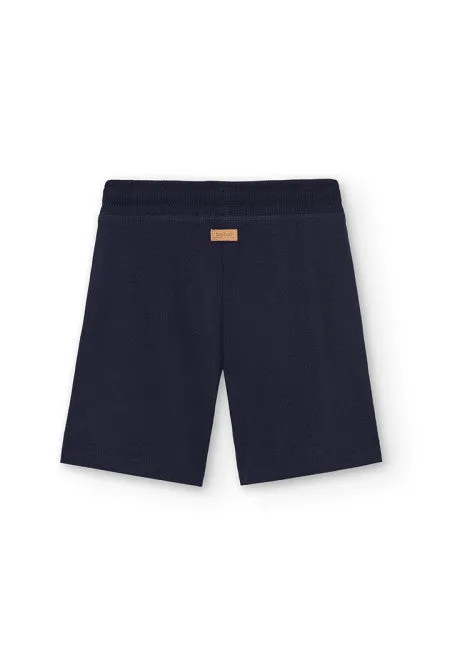 Knit bermuda shorts flame for boy -BCI - 590161