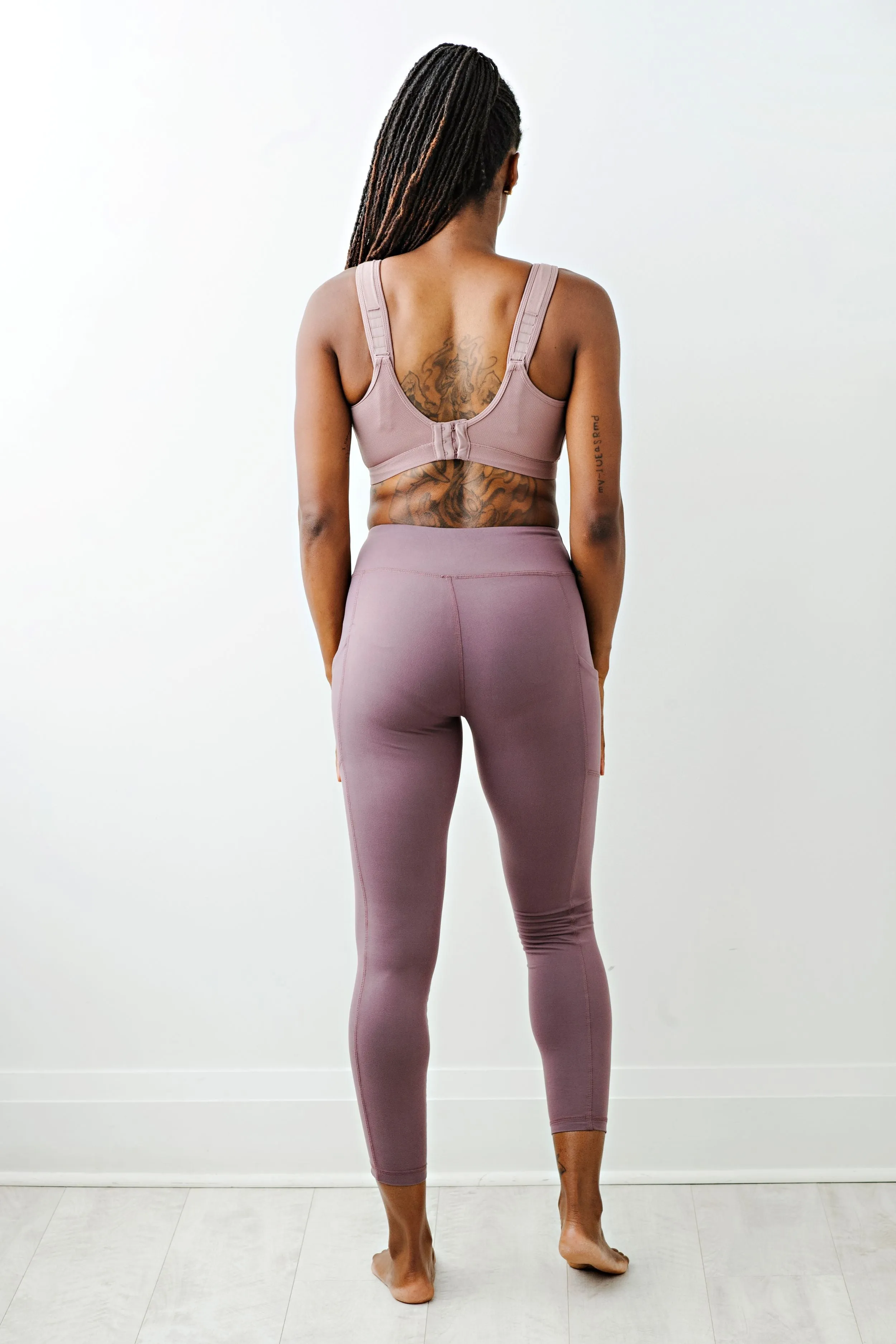 Lindsey Cotton Stretch Convertible Sports Bra in Gray