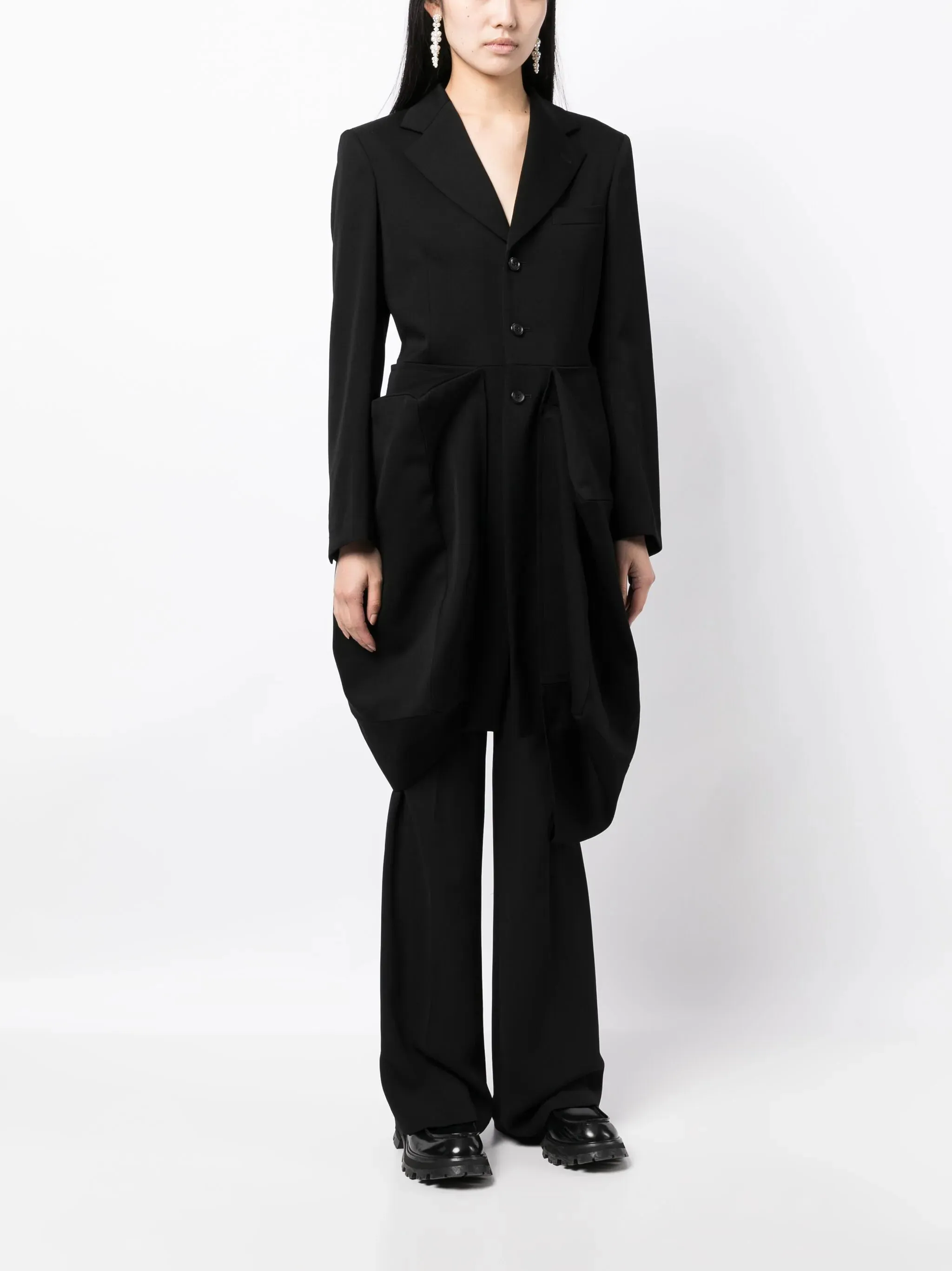 Long Crumple Jacket