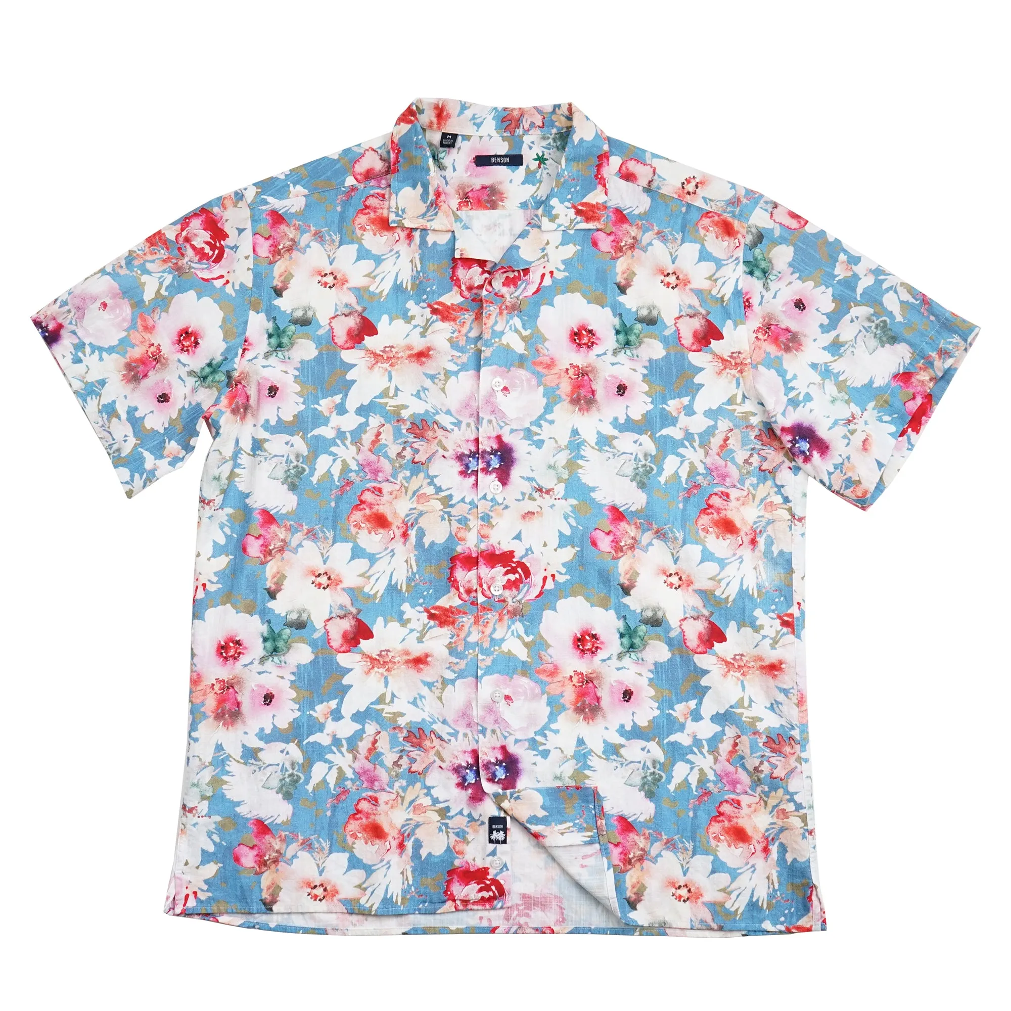 Malibu Linen Print Shirt (Multi Flower)