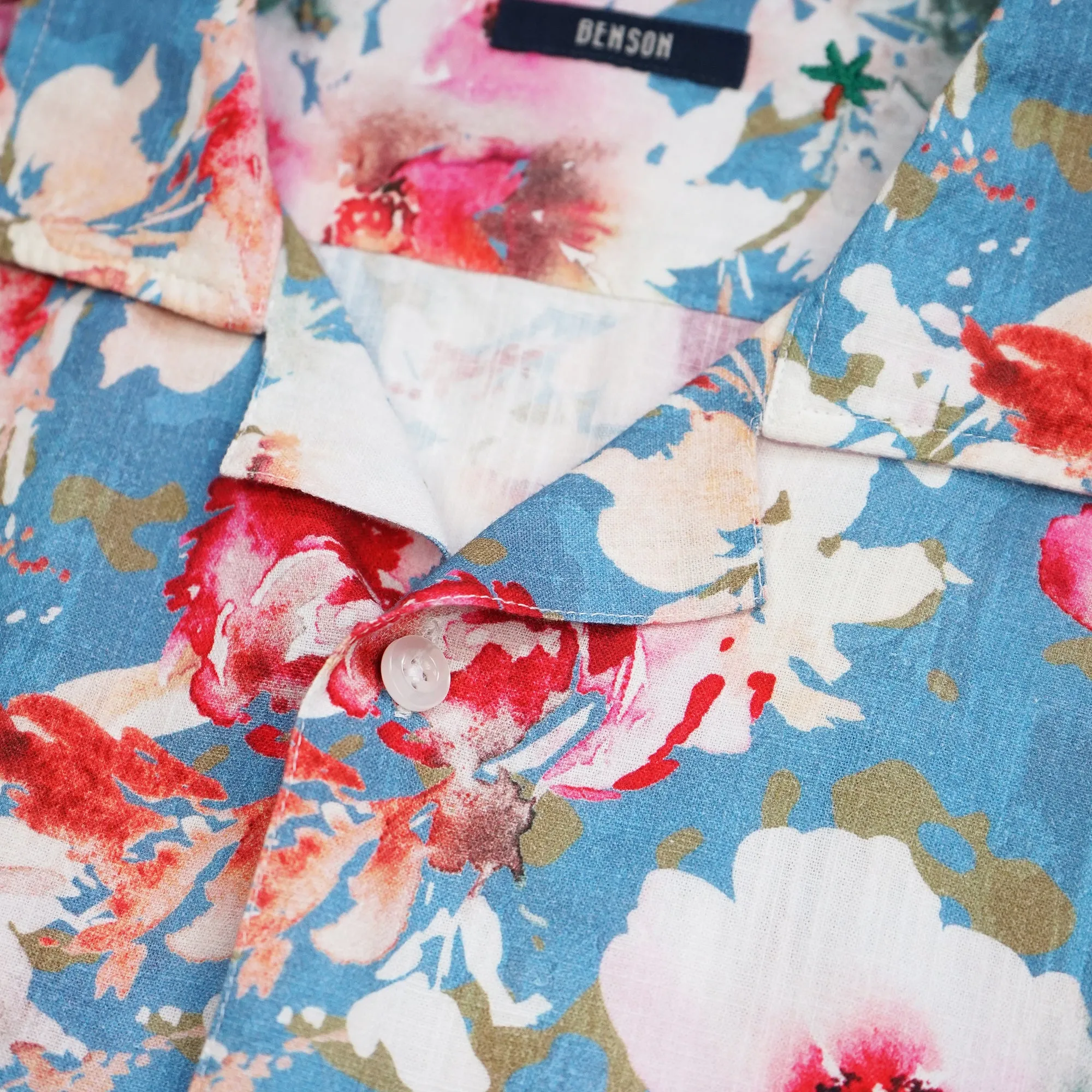 Malibu Linen Print Shirt (Multi Flower)