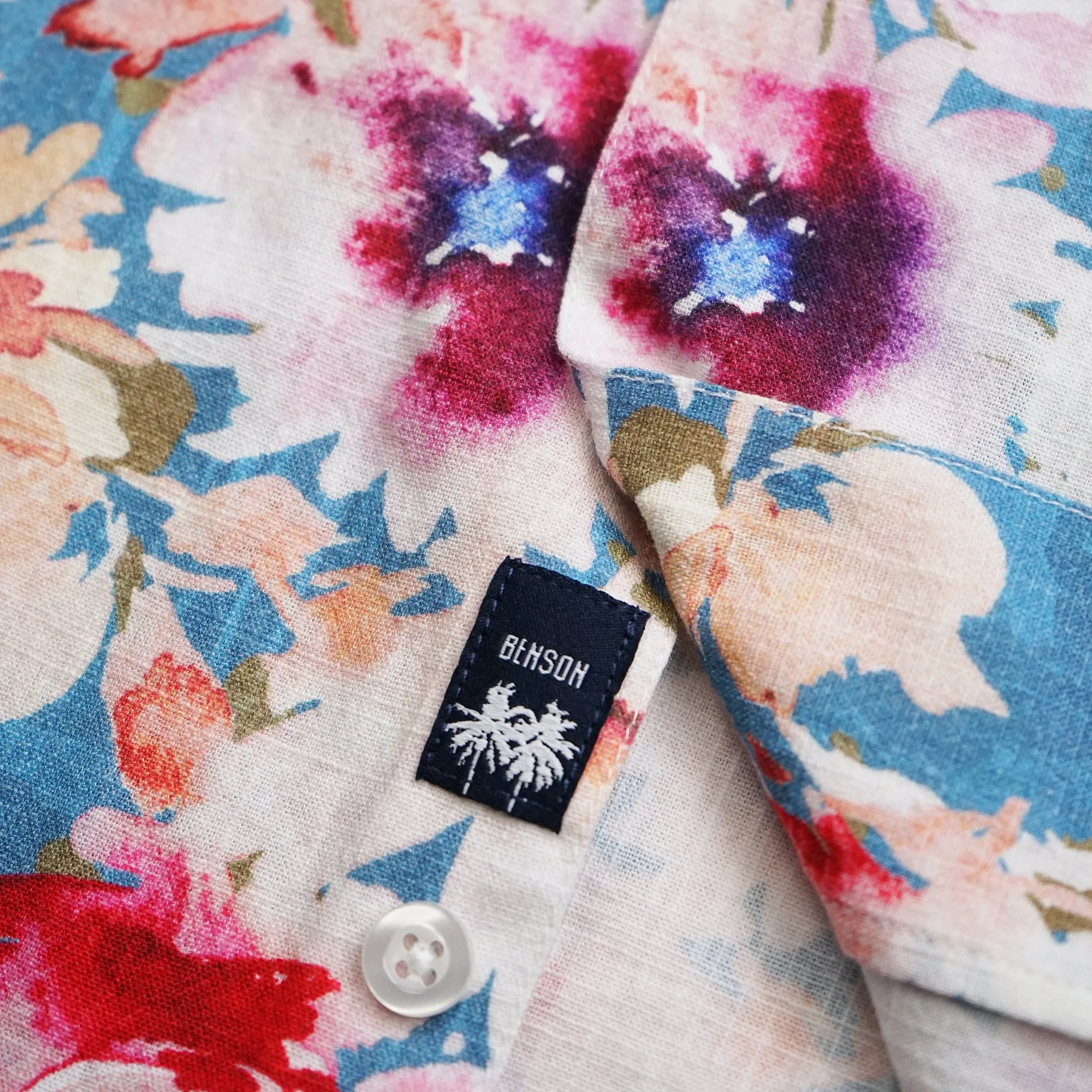 Malibu Linen Print Shirt (Multi Flower)