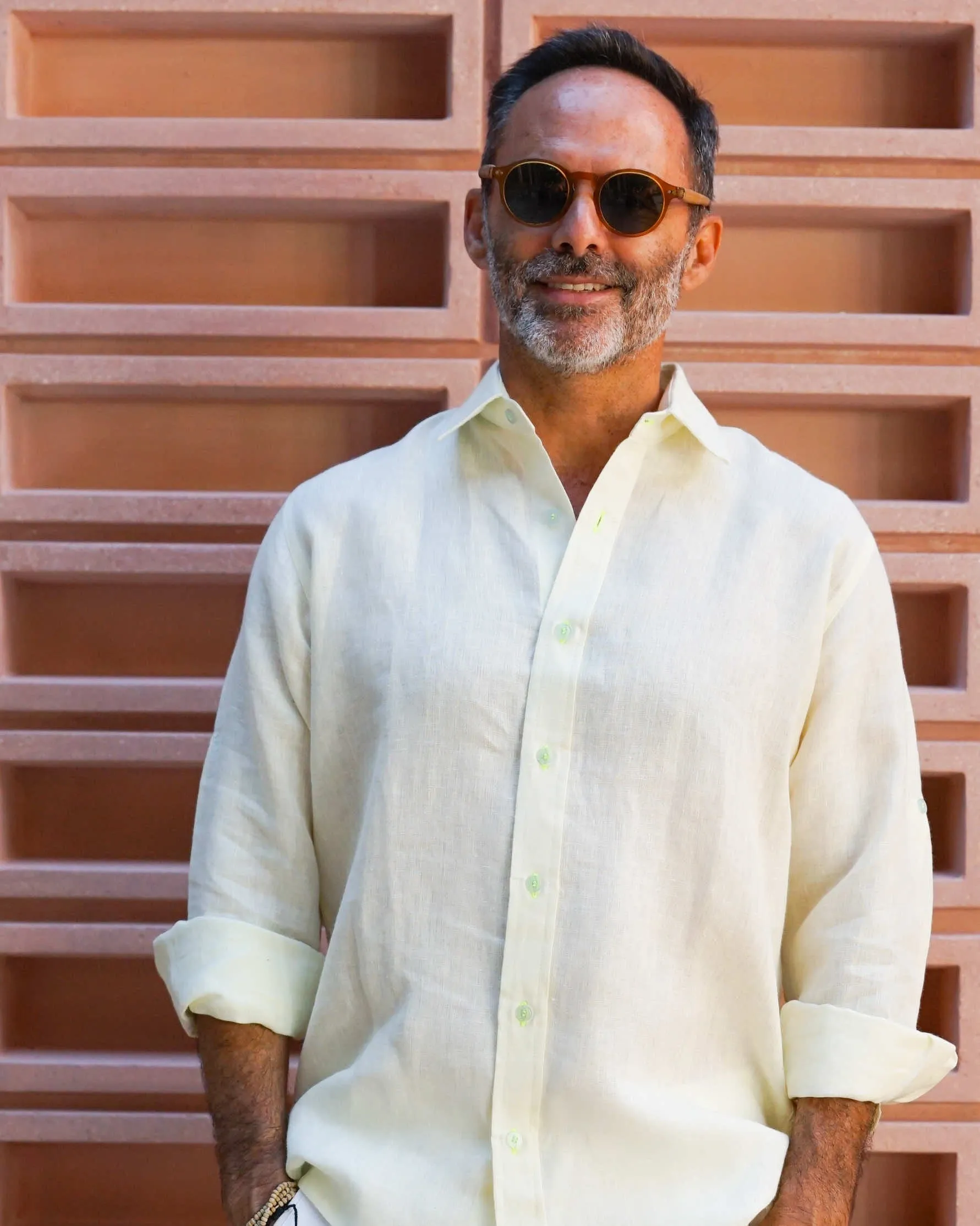 MALLORCA Linen Shirt - Light Yellow/Neon Yellow