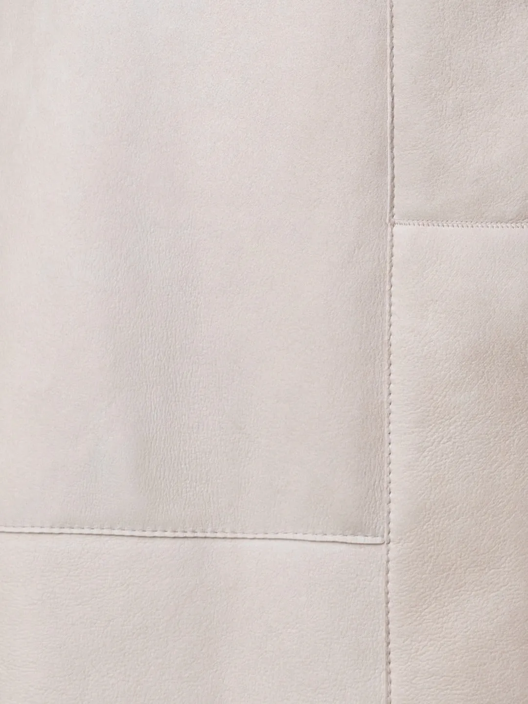Mantel aus Shearling und Kaschmir-Strick