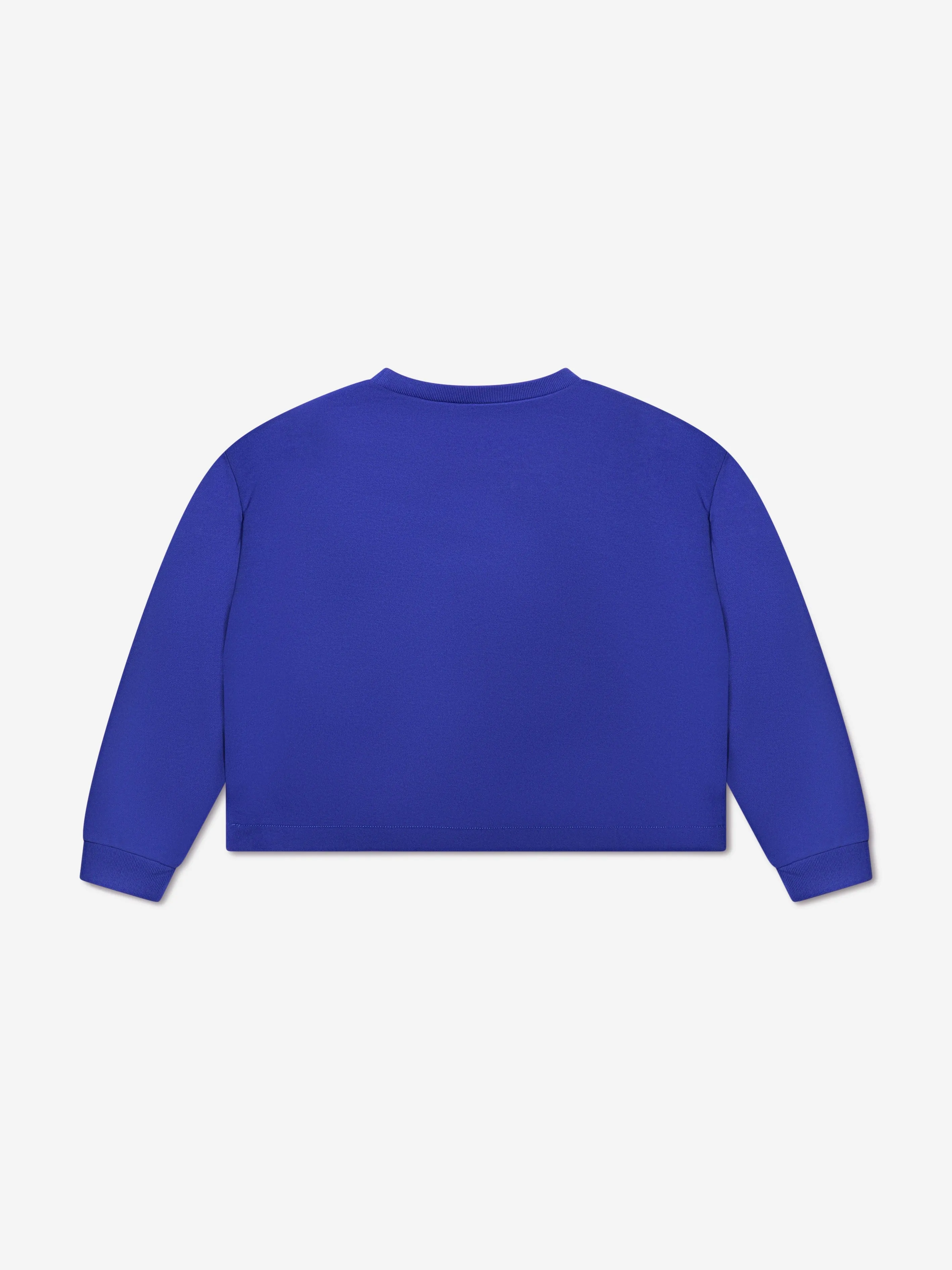 MARNI Girls Daisy Flower Sweatshirt in Blue