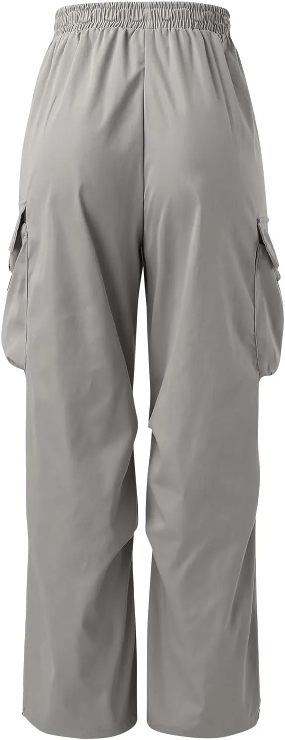 Mens Cargo Pant Casual Work Pant Elastic Waist Cotton Cargo Joggers Men with Multiple Pockets