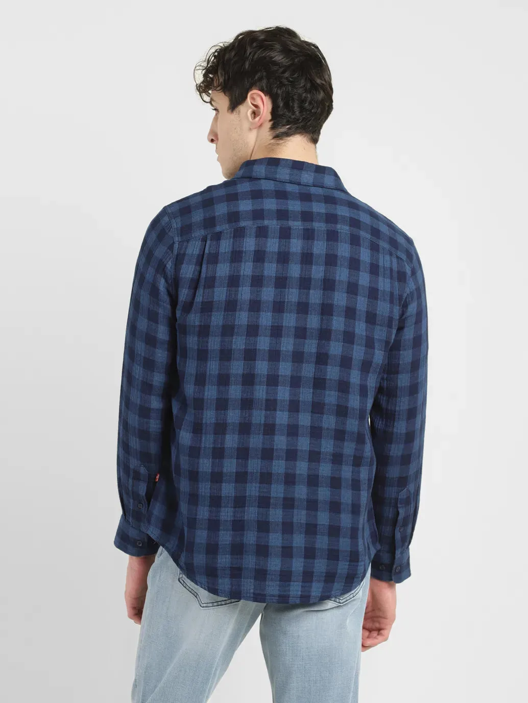 Men's Checkered Slim Fit  Shirt