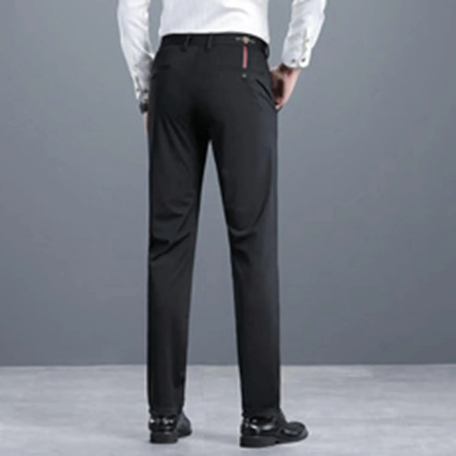 Men's Slim Fit Cropped Suit Pants, Casual Ankle Business Pants Dress Pants Chino Pants