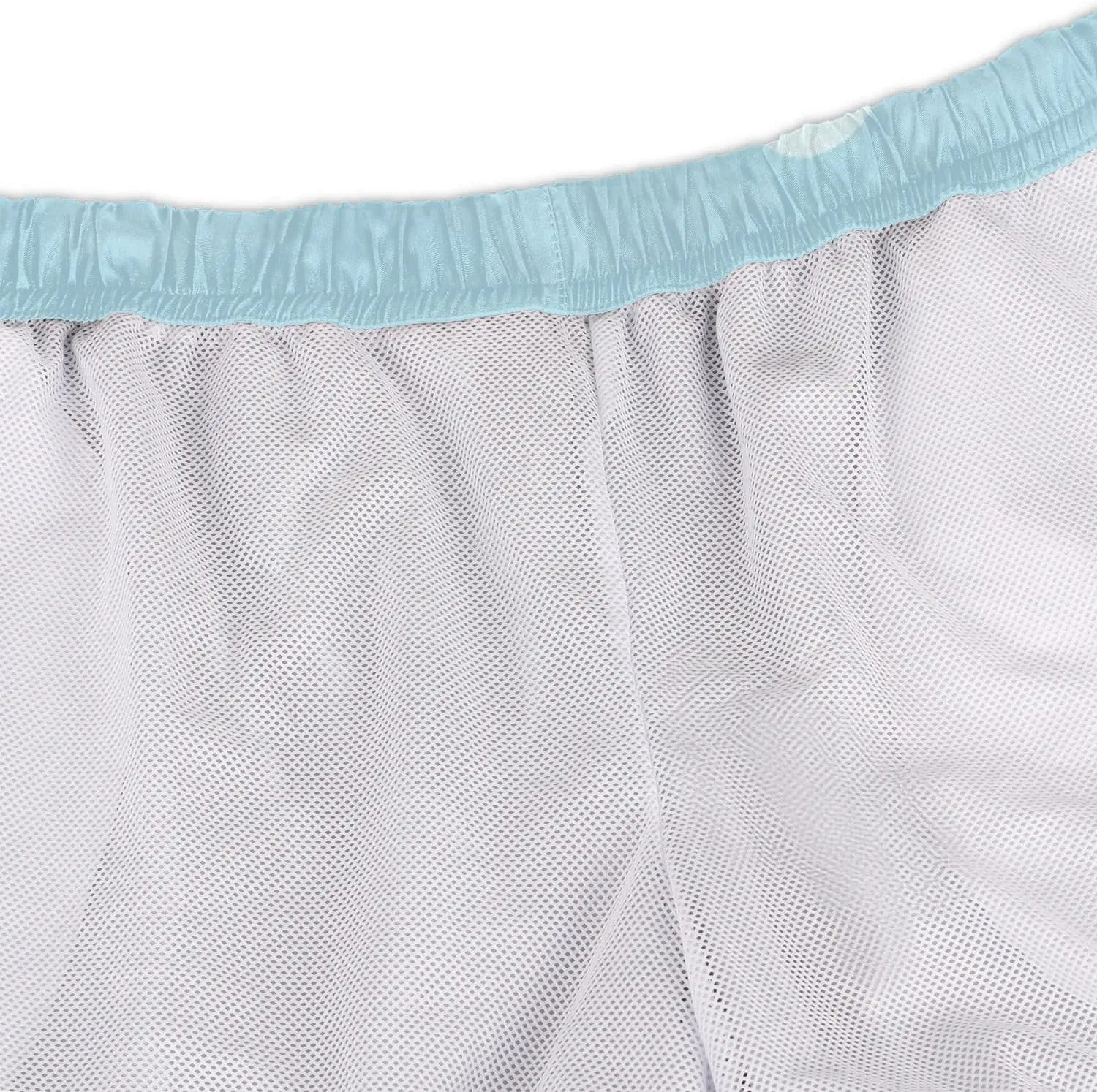 Mens Swim Trunks Lighthouse Sailboat Quick Dry Board Shorts with Mesh Lining
