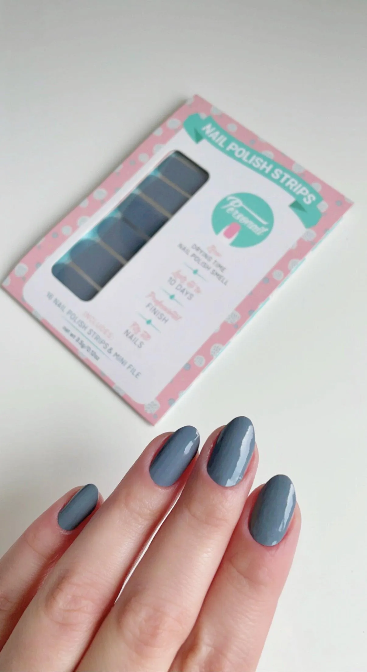 Mist | Neutral Blue Nail Polish Wraps