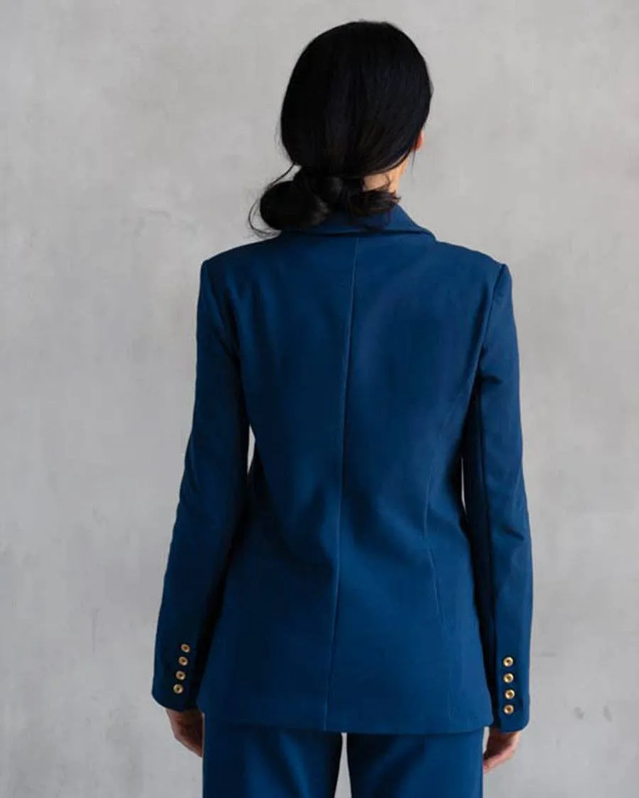 Morrison Interlock Blazer | Sailor Blue