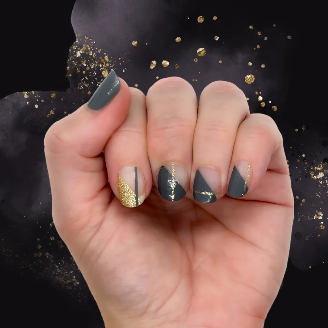 Nail Wrap - Gold Mine