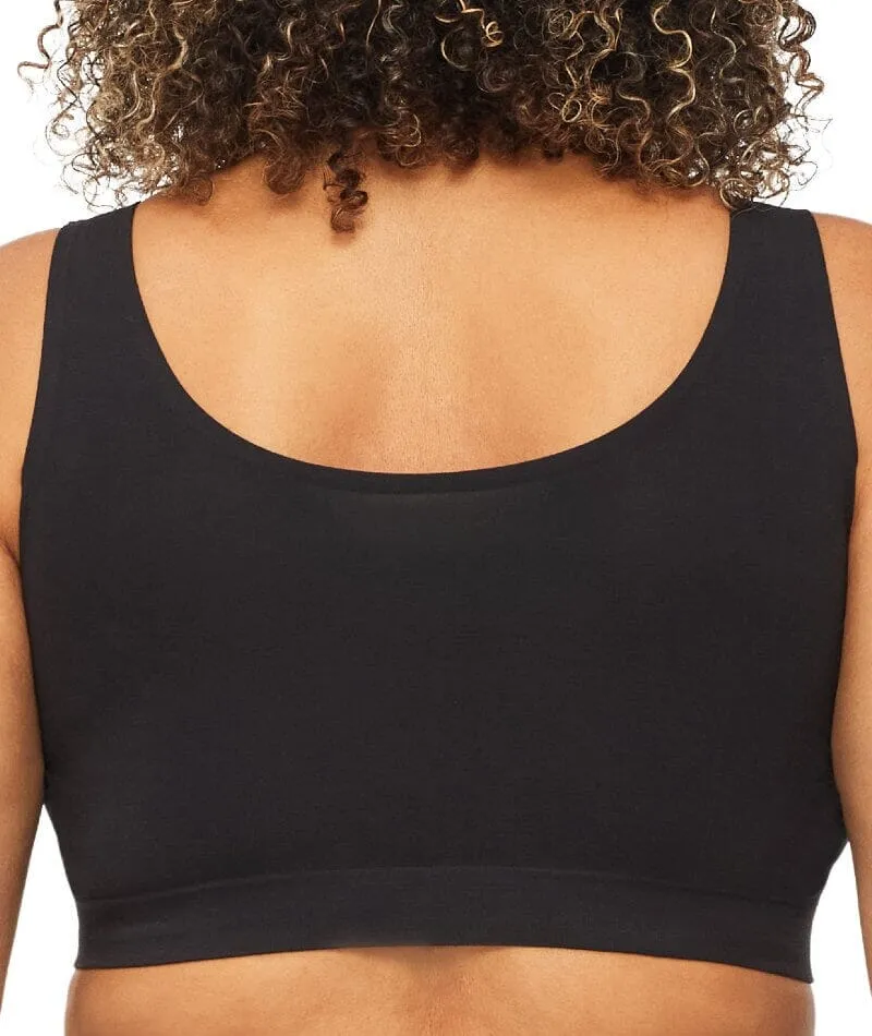 Nancy Ganz Bamboo Essentials Lined Bralette - Black