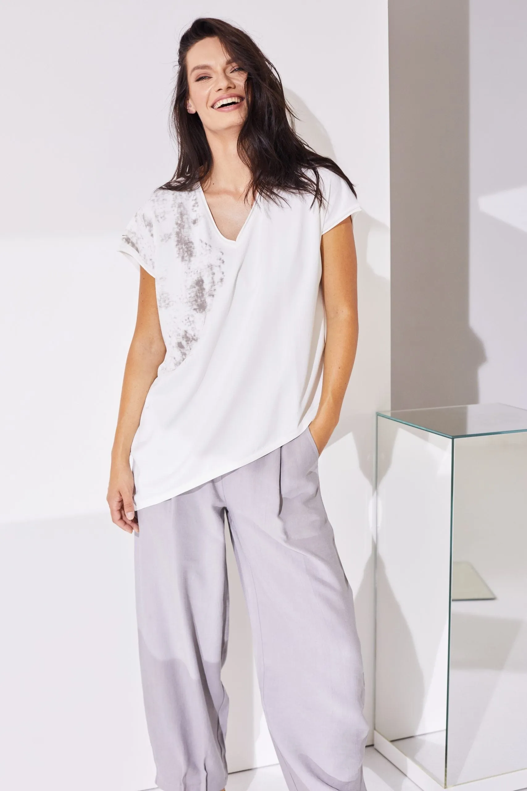 NAYA Print Shoulder Knit
