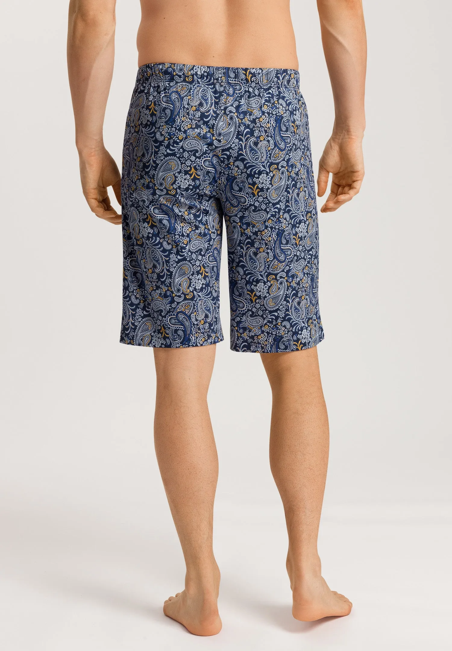Night And Day Drawstring Cotton Shorts | Aquarelle Paisley 75513-2884