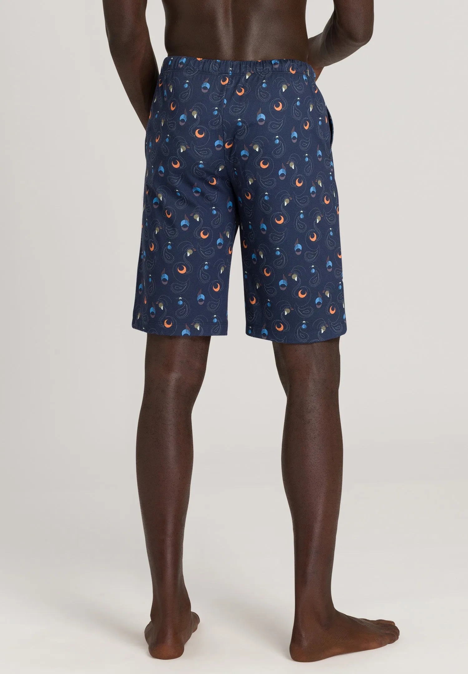 Night And Day Drawstring Cotton Shorts | Galaxy Print 75513-2350