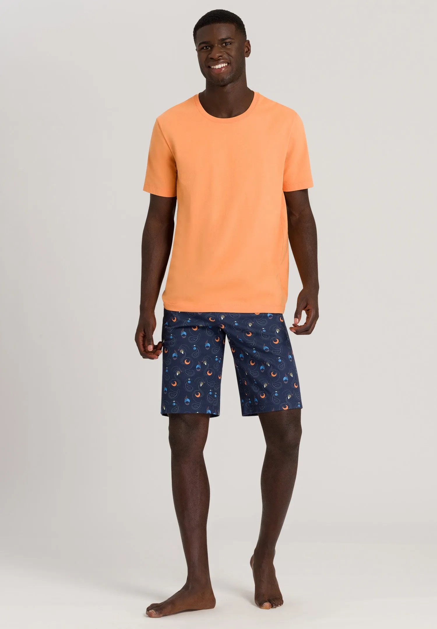 Night And Day Drawstring Cotton Shorts | Galaxy Print 75513-2350