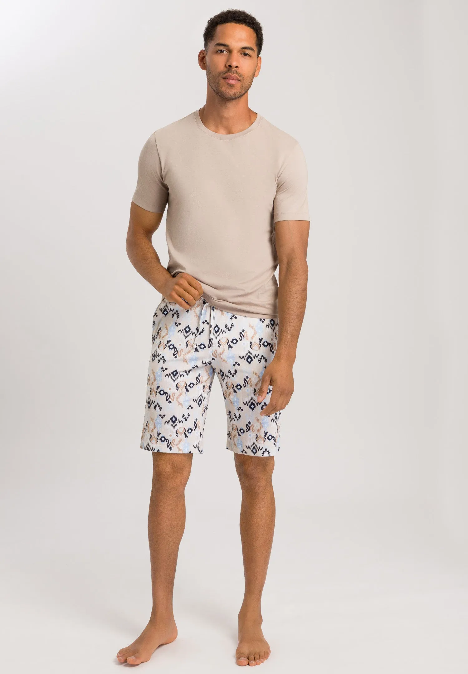 Night And Day Drawstring Cotton Shorts | Gradient Print 75513-1253