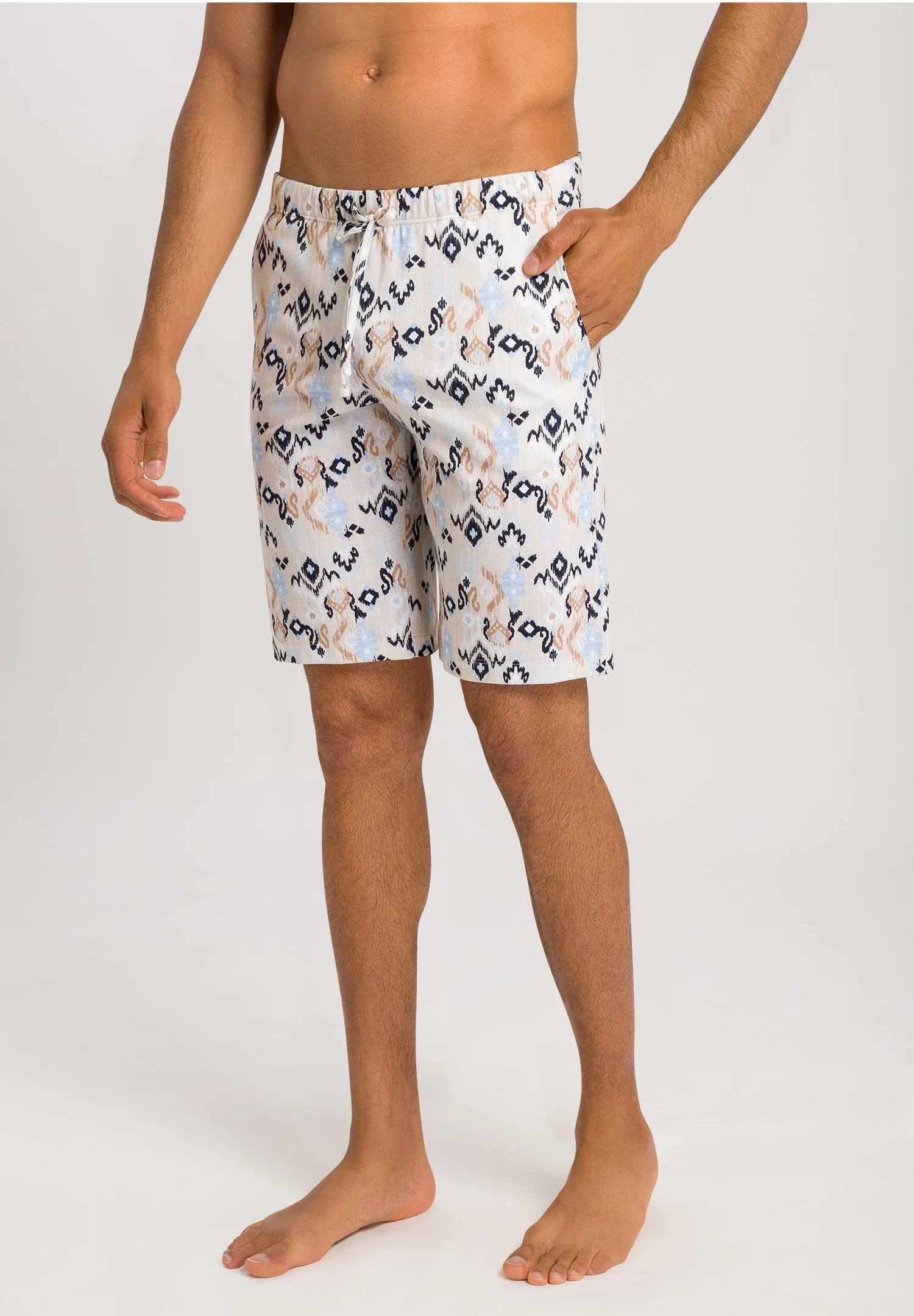 Night And Day Drawstring Cotton Shorts | Gradient Print 75513-1253