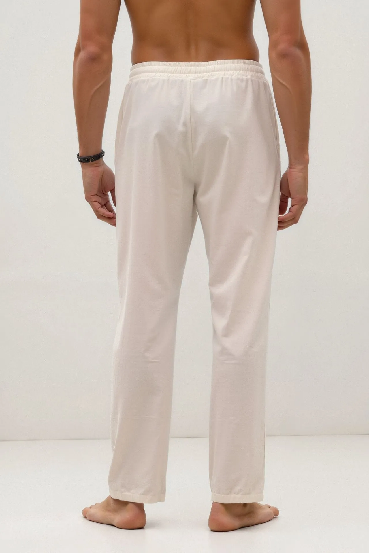 NOBA Cotton & Linen Blend Drawstring Pants