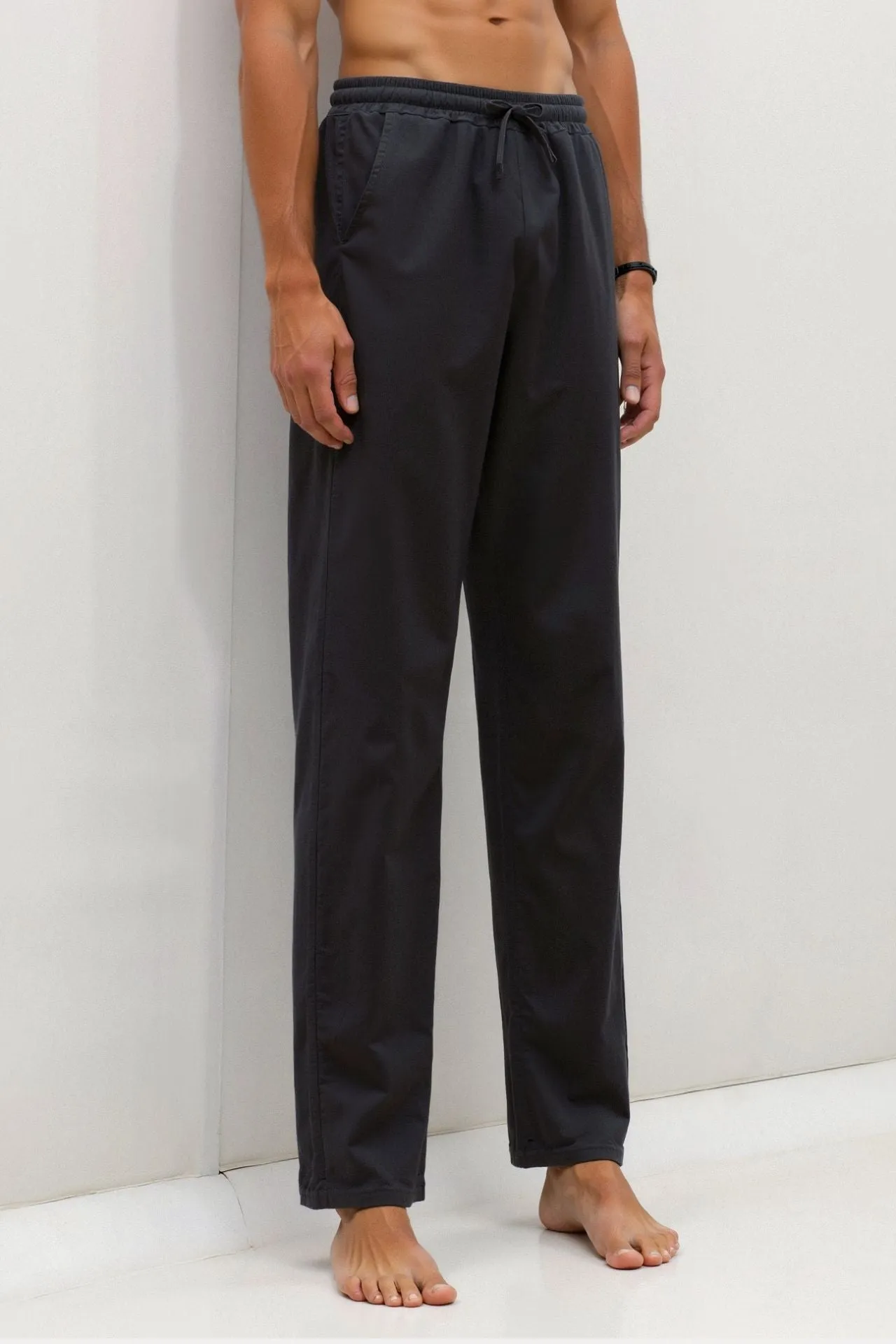 NOBA Cotton & Linen Blend Drawstring Pants
