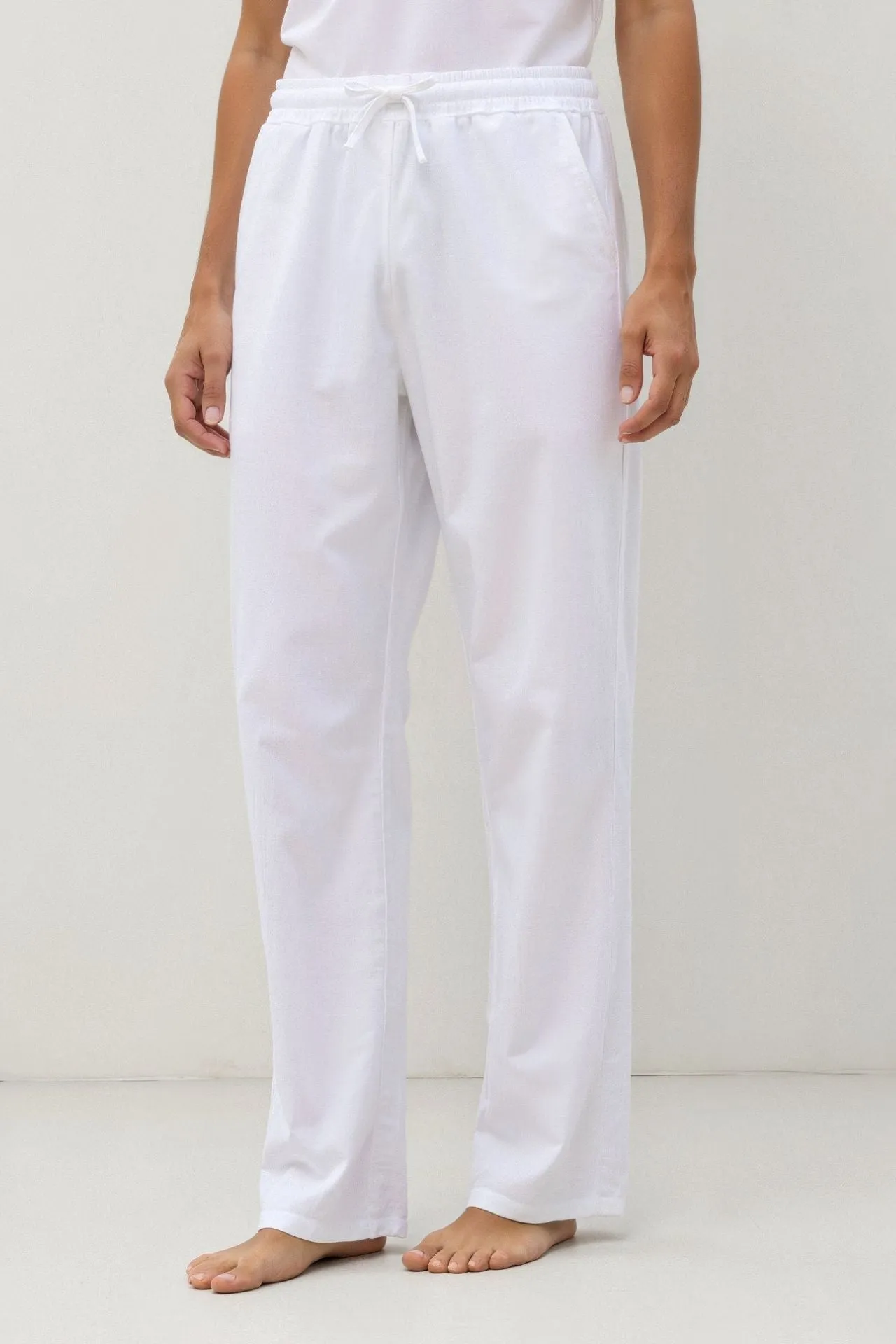 NOBA Cotton & Linen Blend Drawstring Pants