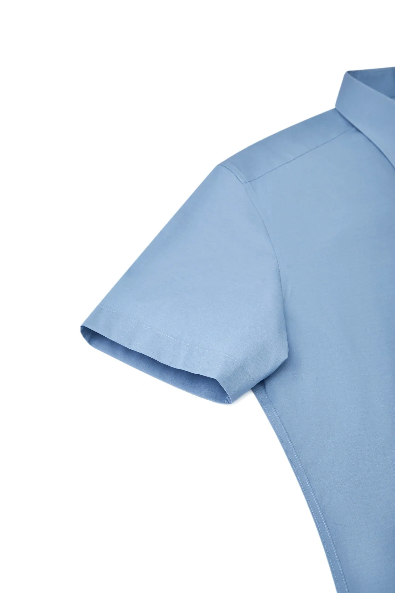 Non-Iron Easy Care Smart Fit Poplin Short Sleeve Shirt