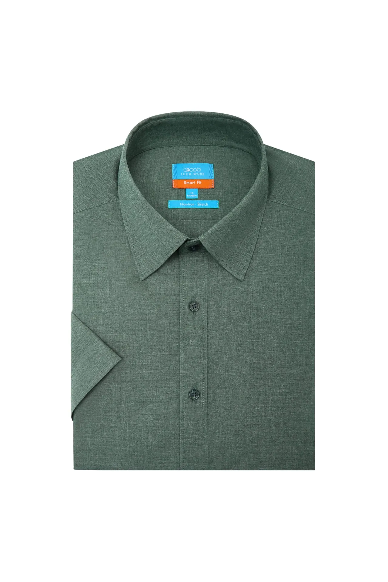 Non-Iron Easy Care Smart Fit Poplin Short Sleeve Shirt