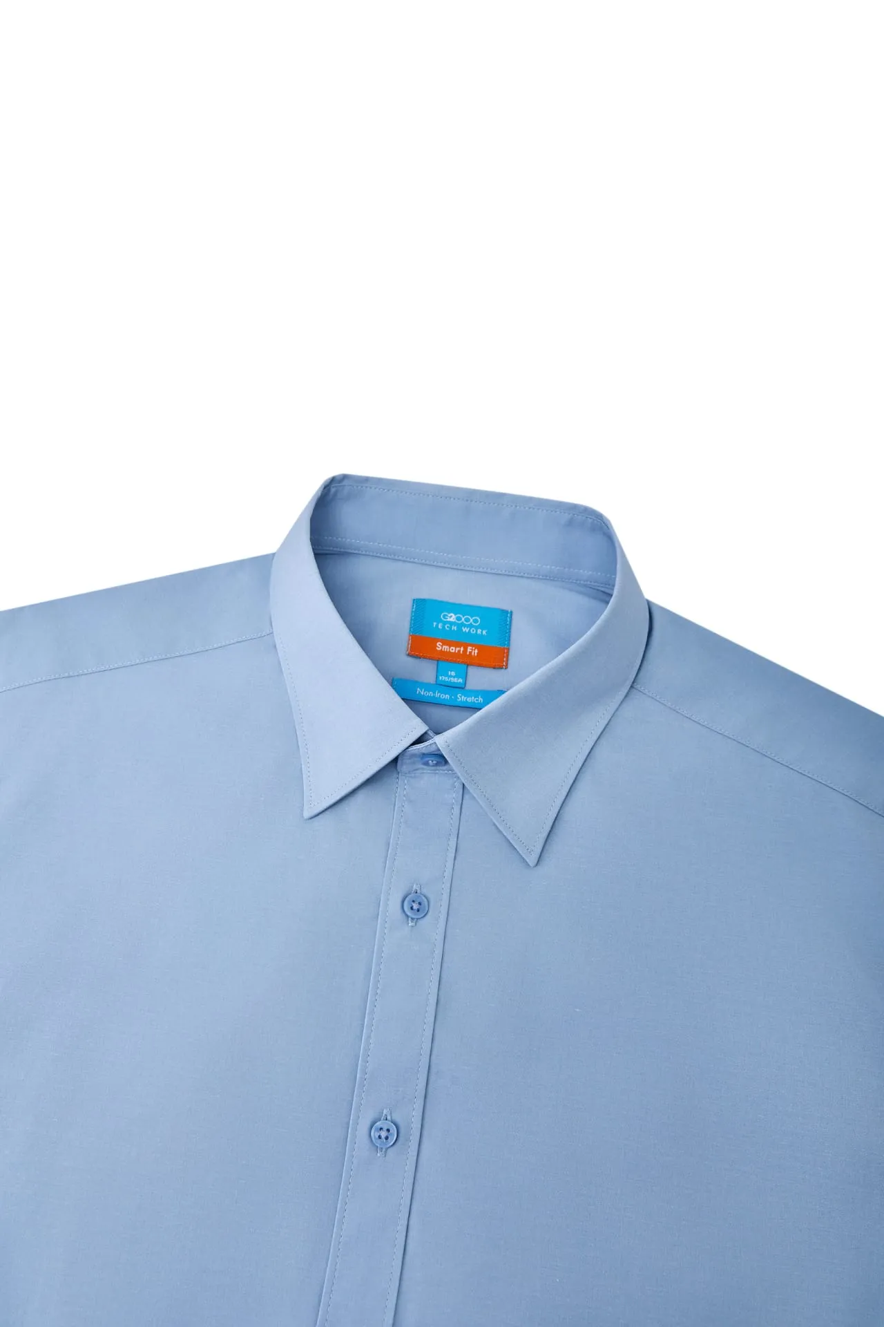 Non-Iron Easy Care Smart Fit Poplin Short Sleeve Shirt