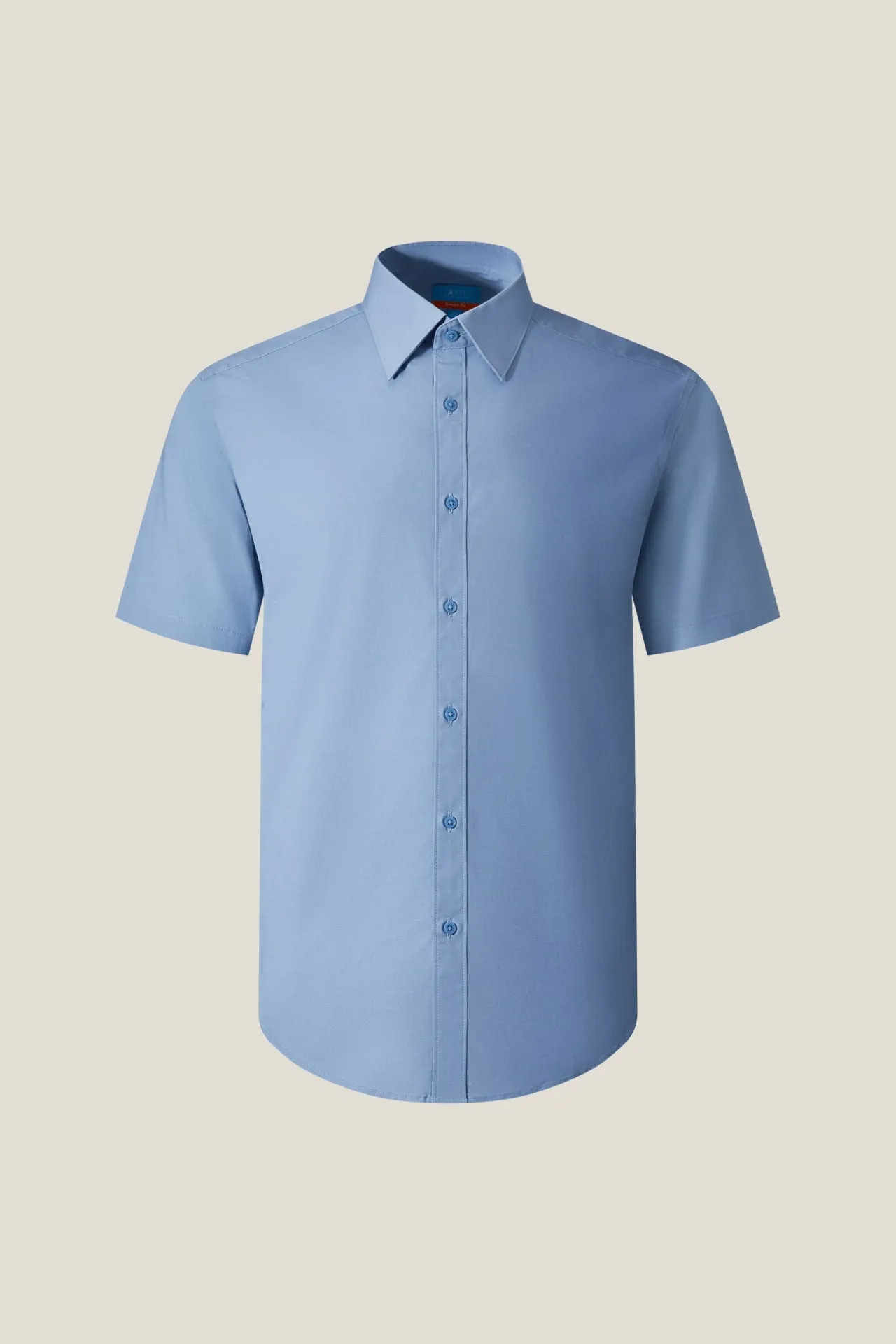 Non-Iron Easy Care Smart Fit Poplin Short Sleeve Shirt