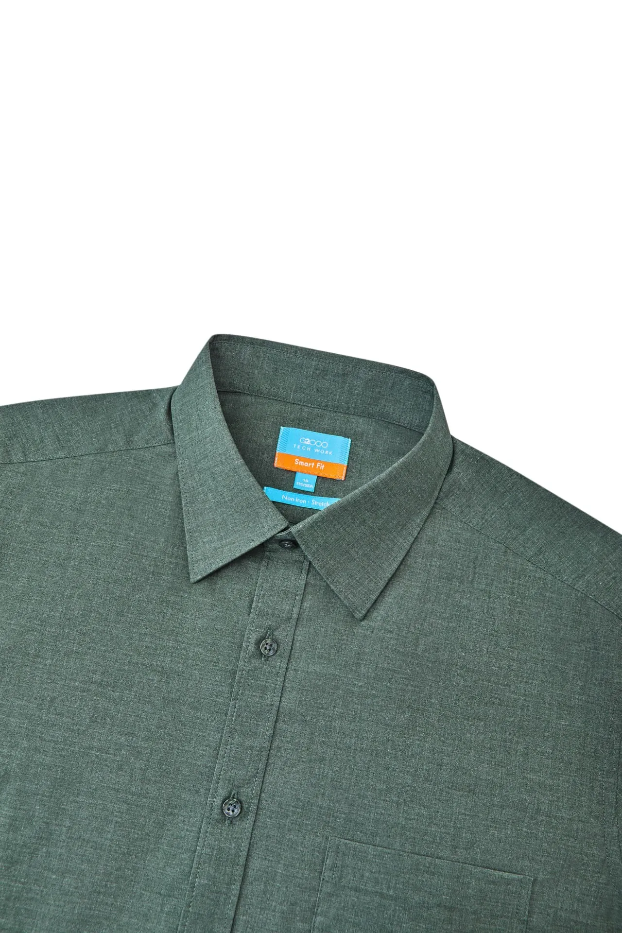 Non-Iron Easy Care Smart Fit Poplin Short Sleeve Shirt
