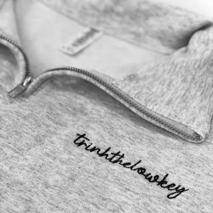 Personalized Text Quarter Zip Sweatshirt