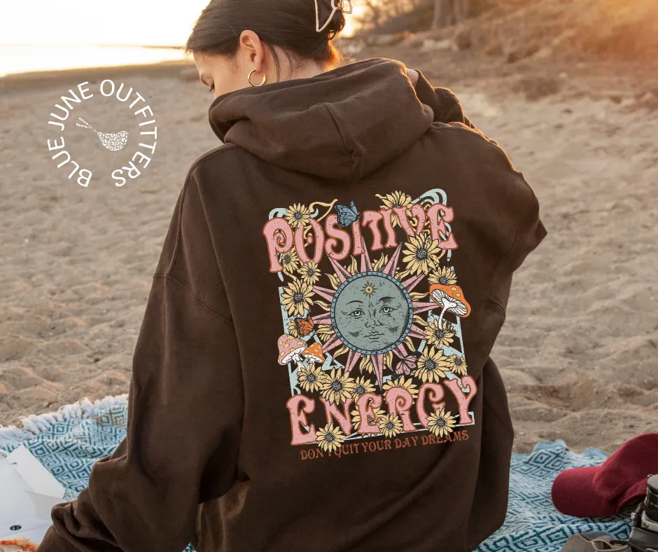 Positive Energy | Groovy Retro Sunshine Hoodie