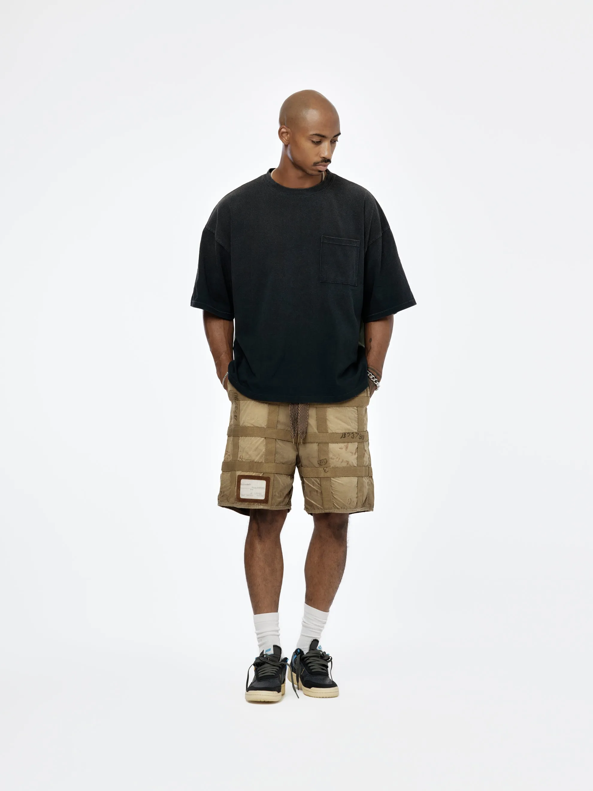 Prison Craft Tattersall Remake Shorts (Grey/Beige)