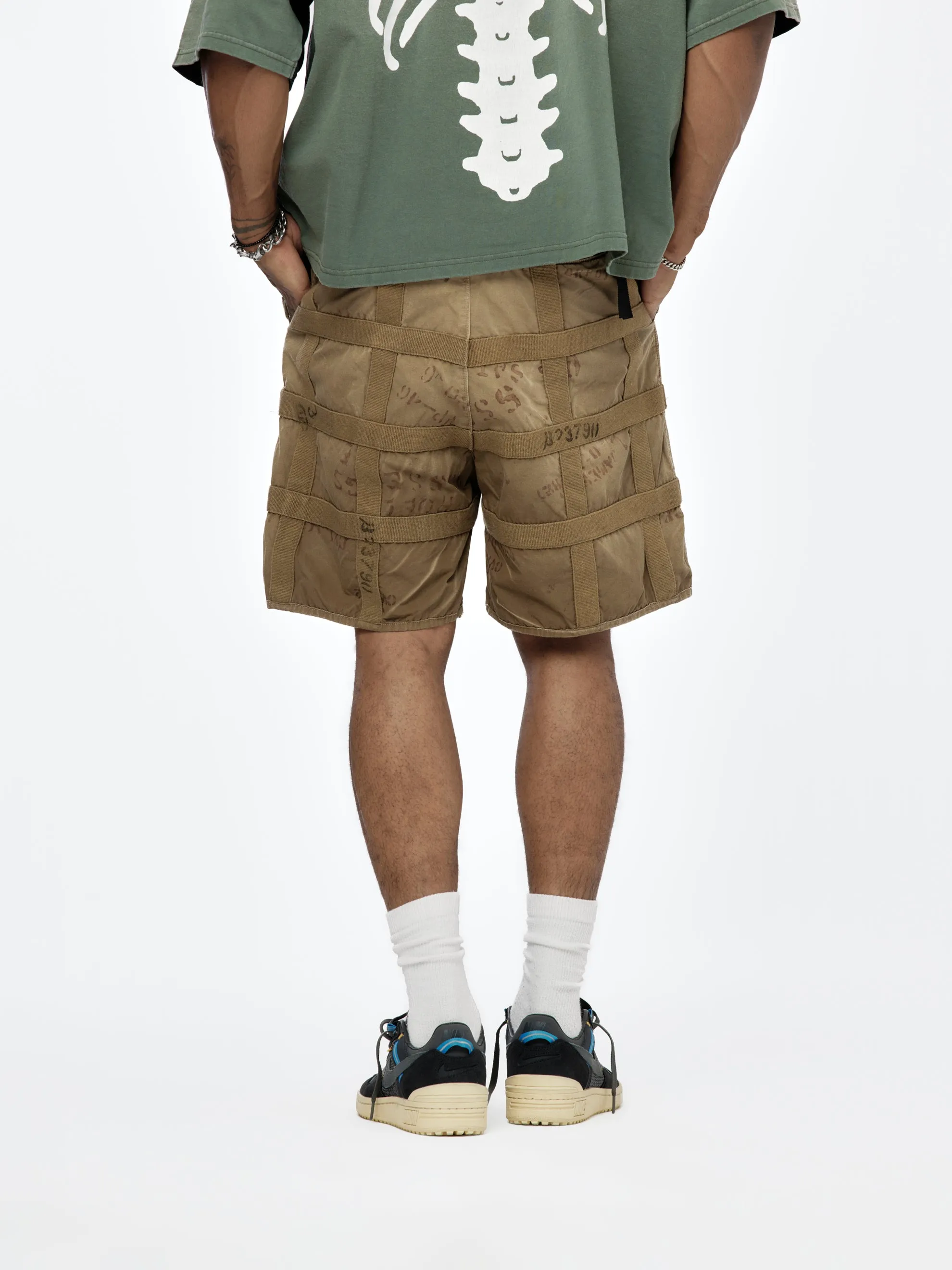 Prison Craft Tattersall Remake Shorts (Grey/Beige)