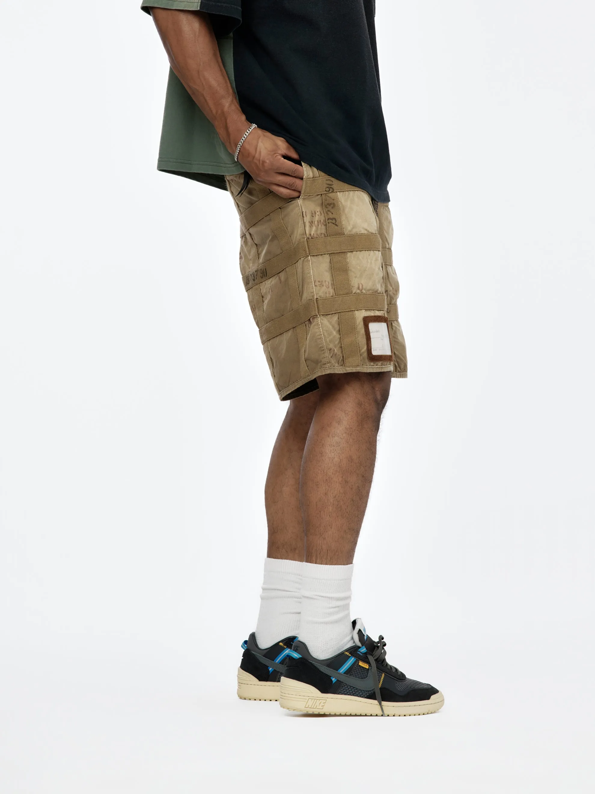 Prison Craft Tattersall Remake Shorts (Grey/Beige)