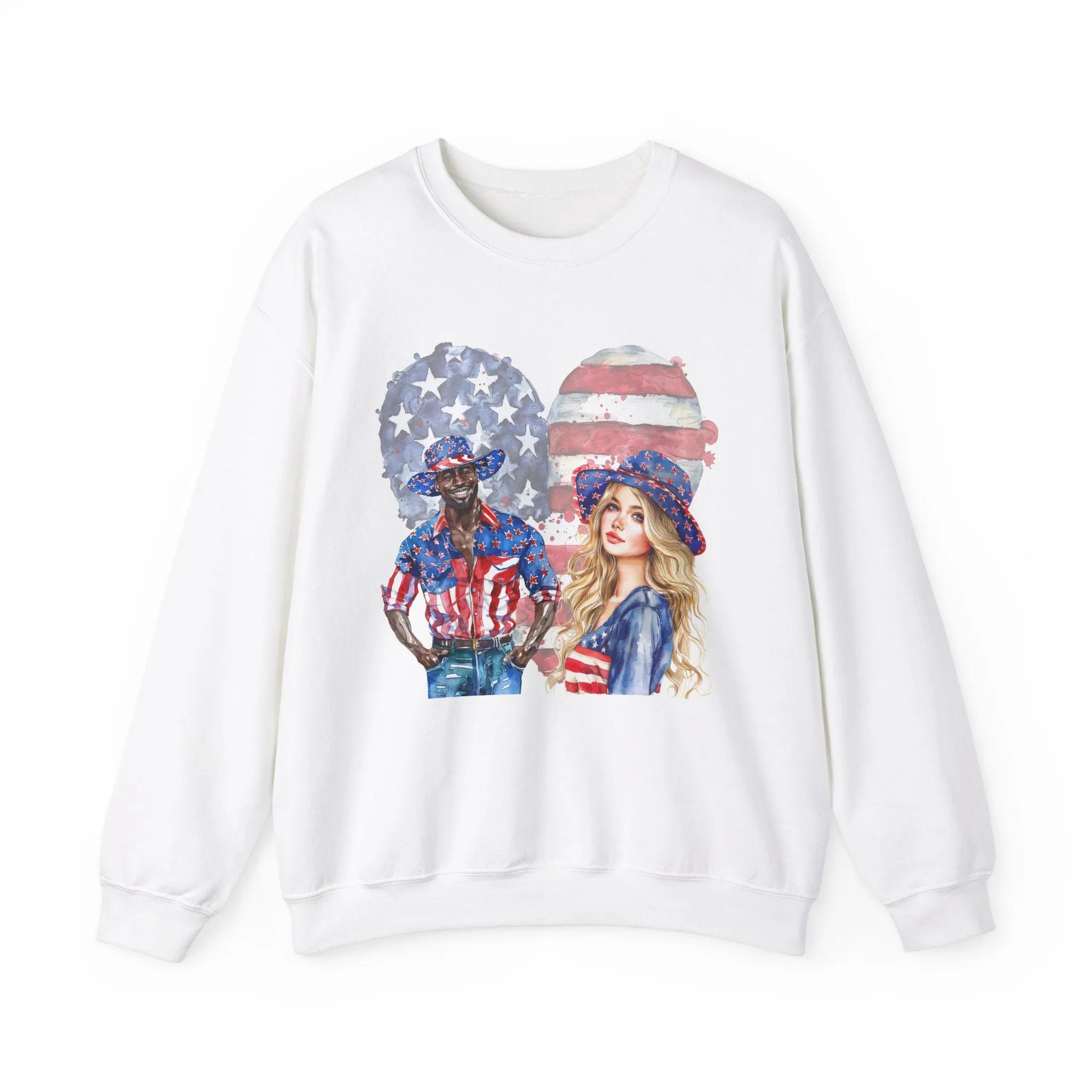 Red, White & Love Sweatshirt | Unisex