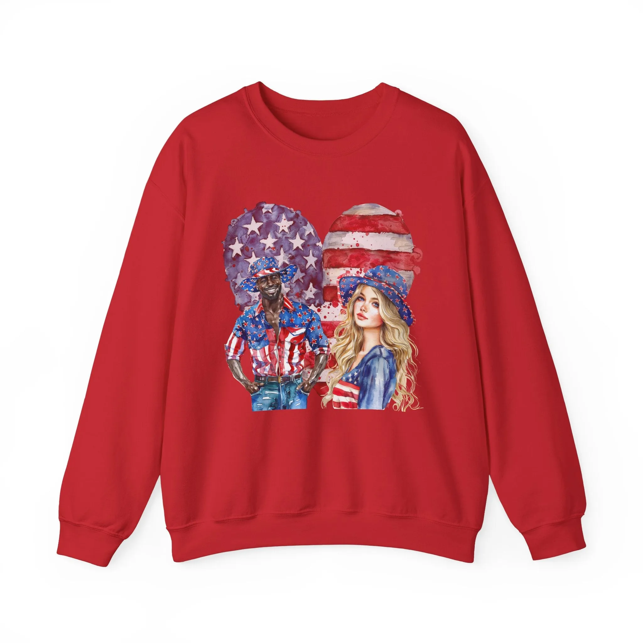 Red, White & Love Sweatshirt | Unisex