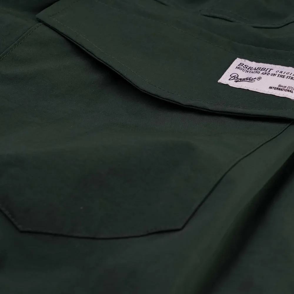 REFINED SUPER WIDE VENTILATION PANTS DARK GREEN