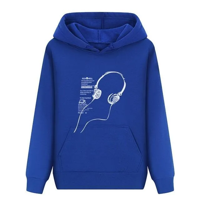 RFBear Brand 2017 men cotton Hoodies sweatshirt Solid color Print trend comfortable pullover coat  warm Clothes Autumn and Winte