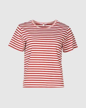 Sago Stripe Tee - Red Stripe