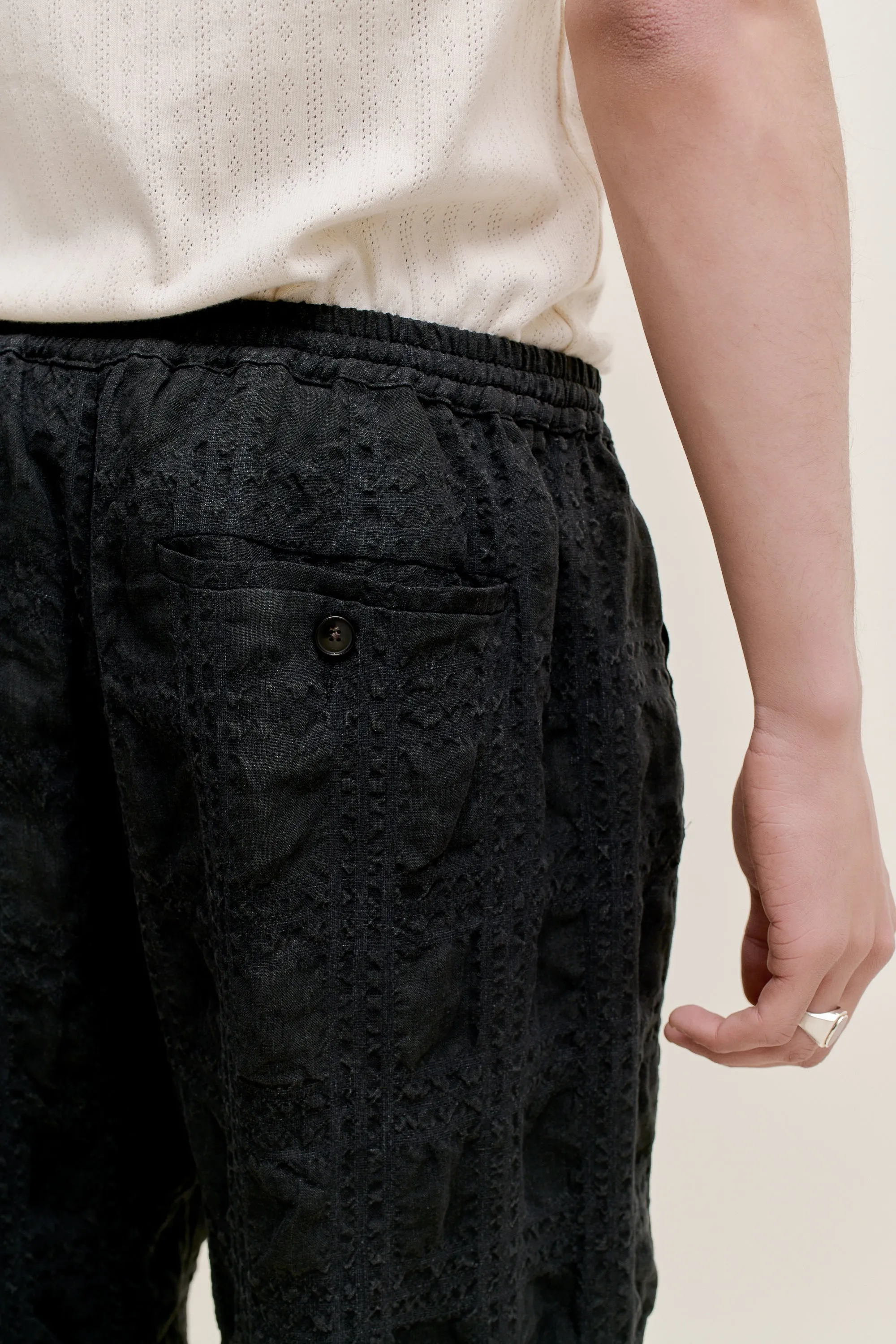Samurai Trousers Faded Black Seercheck