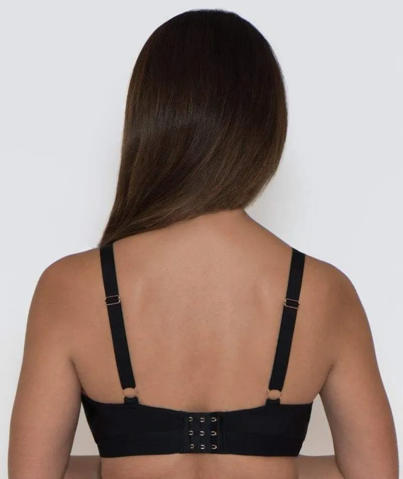 Scantilly Indulgence Wire-Free Bralette - Black/Latte