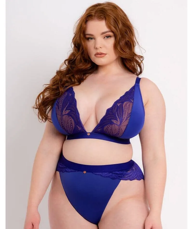 Scantilly Indulgence Wire-free Bralette - Ultraviolet Blue
