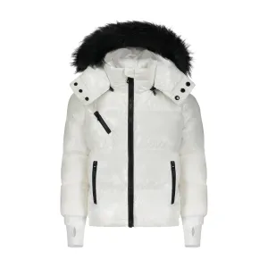 Scotch Bonnet White with Black Fur