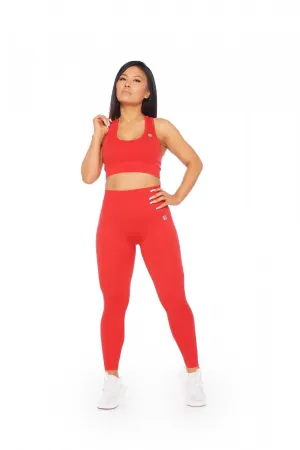 Seamless Sports Bra - Candy Red