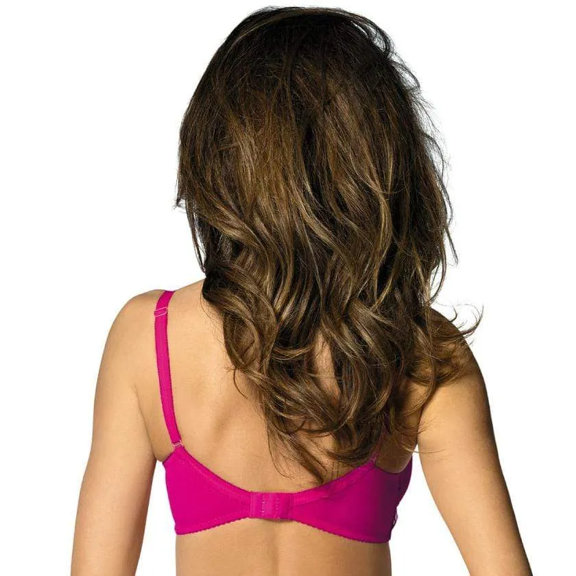 Sheer Mesh Balconette Bra Gorteks Pamela Pink