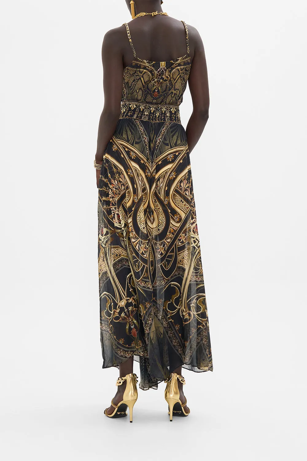 SHEER WIDE LEG PANT NOUVEAU NOIR